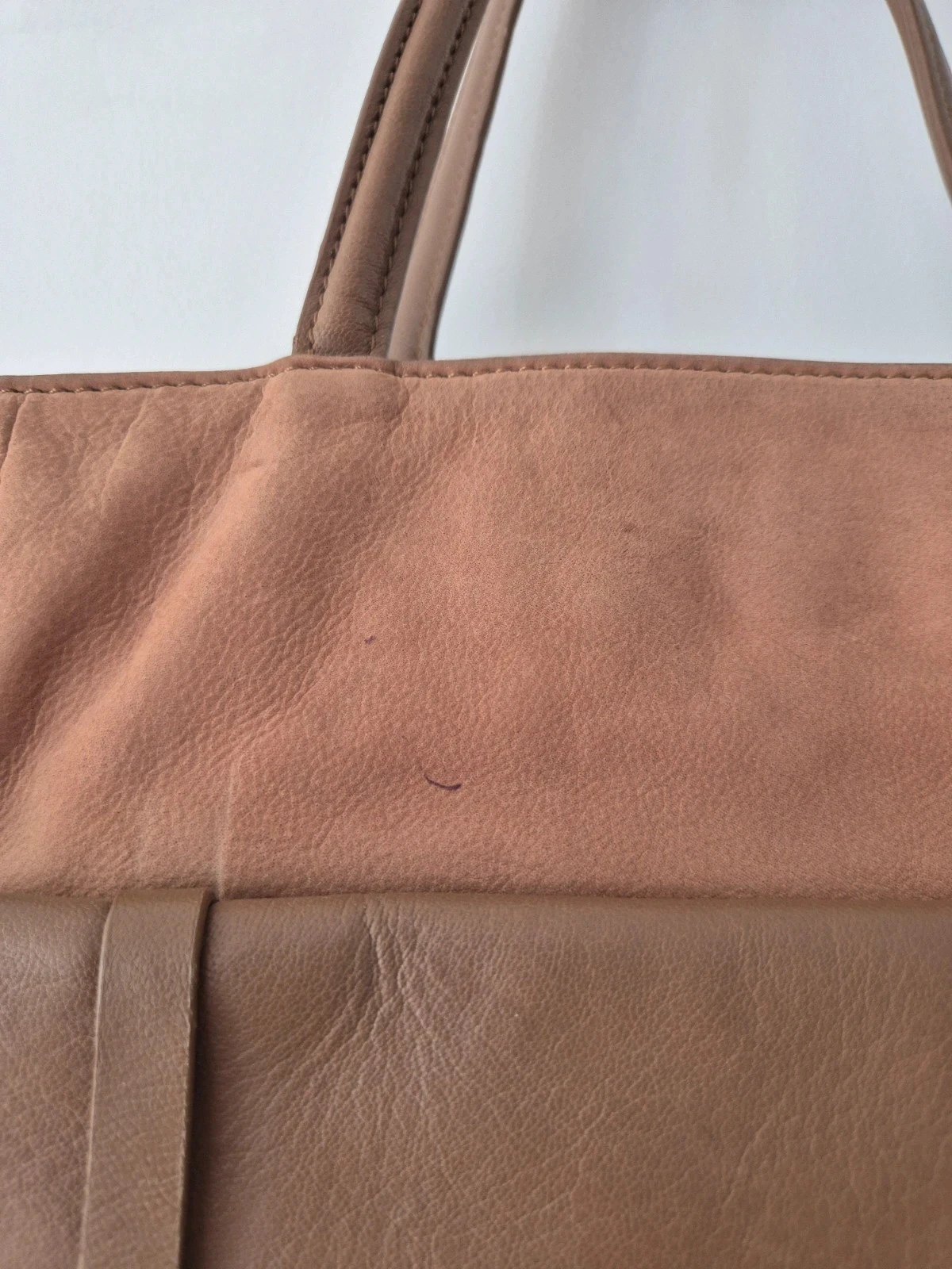 Sac à main Galerie Lafayette brun beige – photo 3
